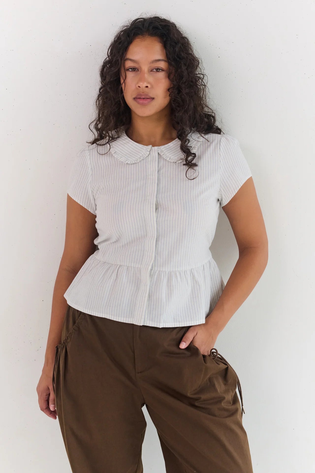 Emilie Blouse Pinstripe