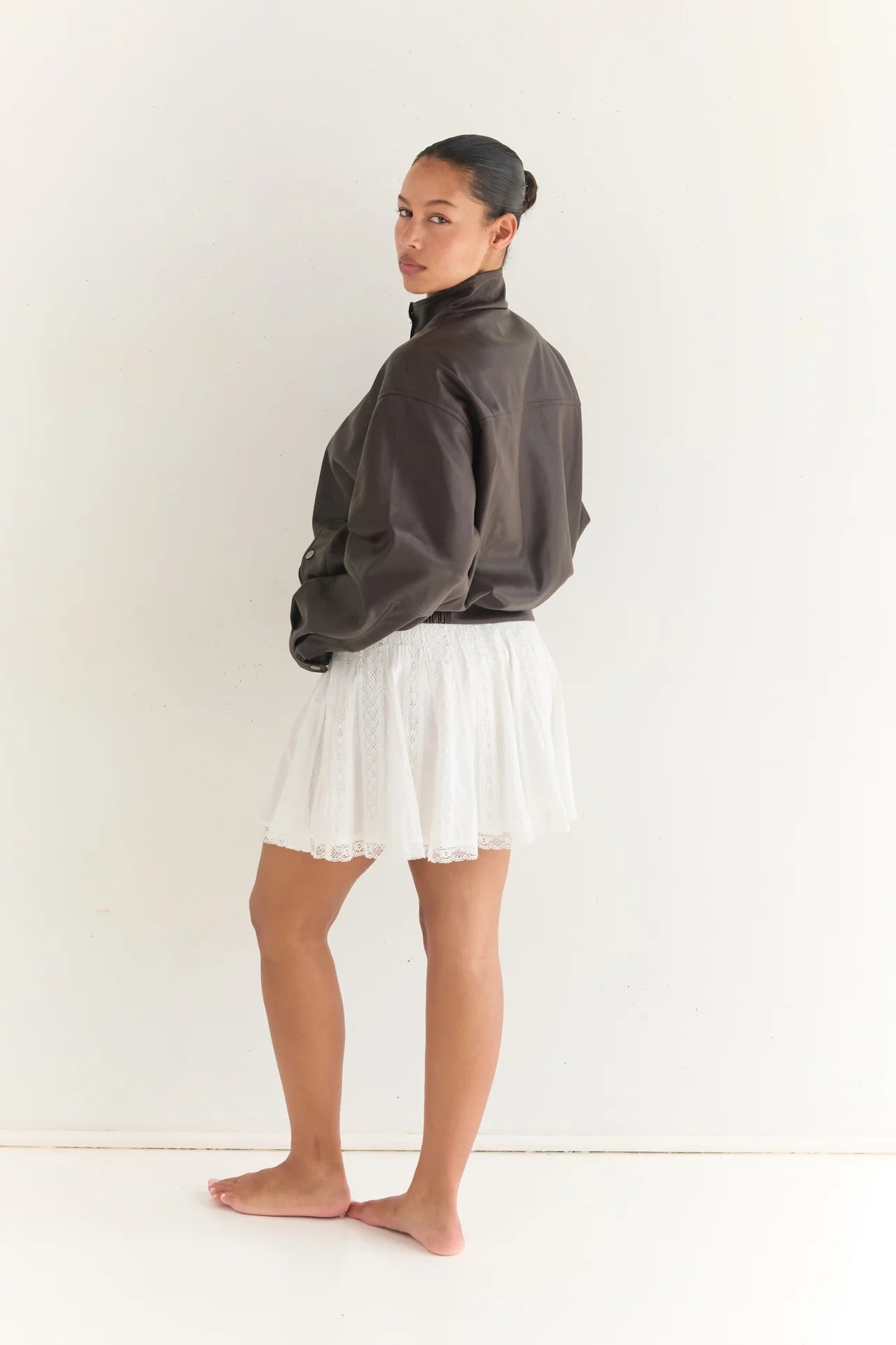 Sofie Mini Skirt Blanc
