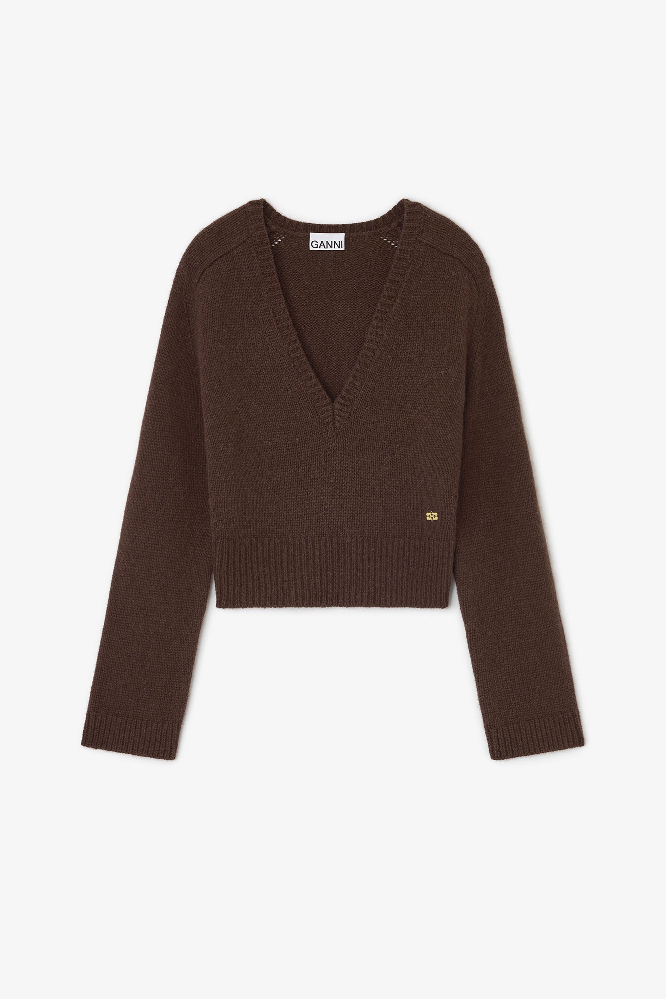 Brown Vneck Jumper