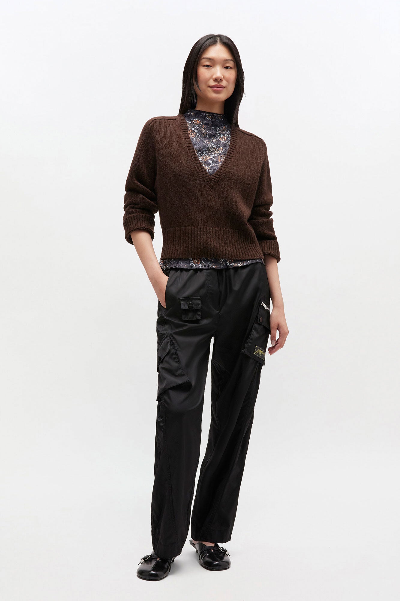 Brown Vneck Jumper