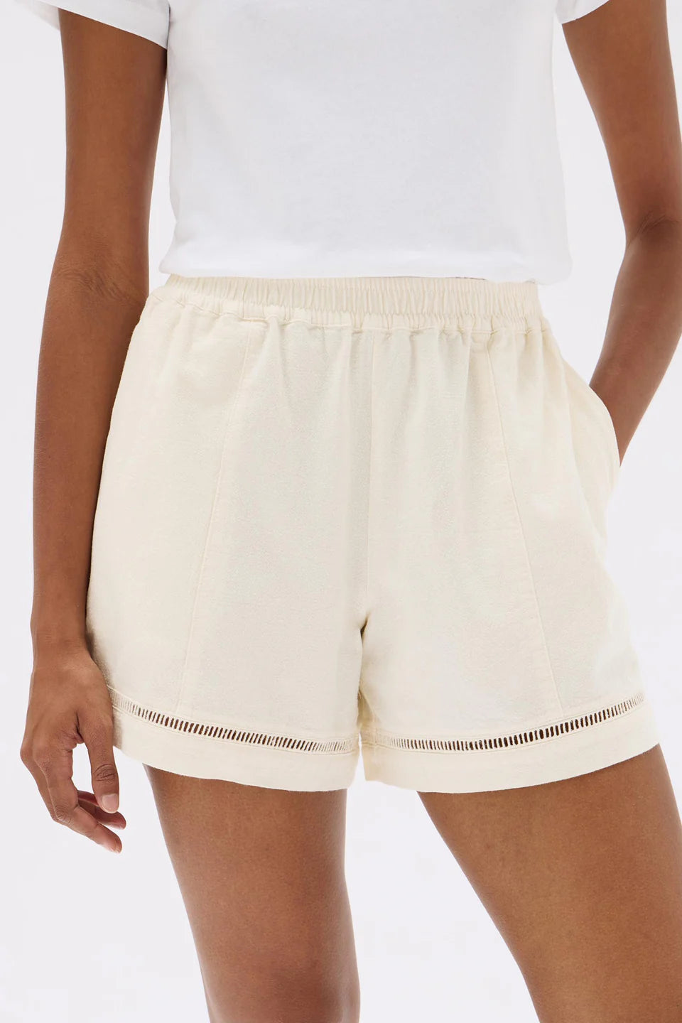 Kenzie Twill Short Cream