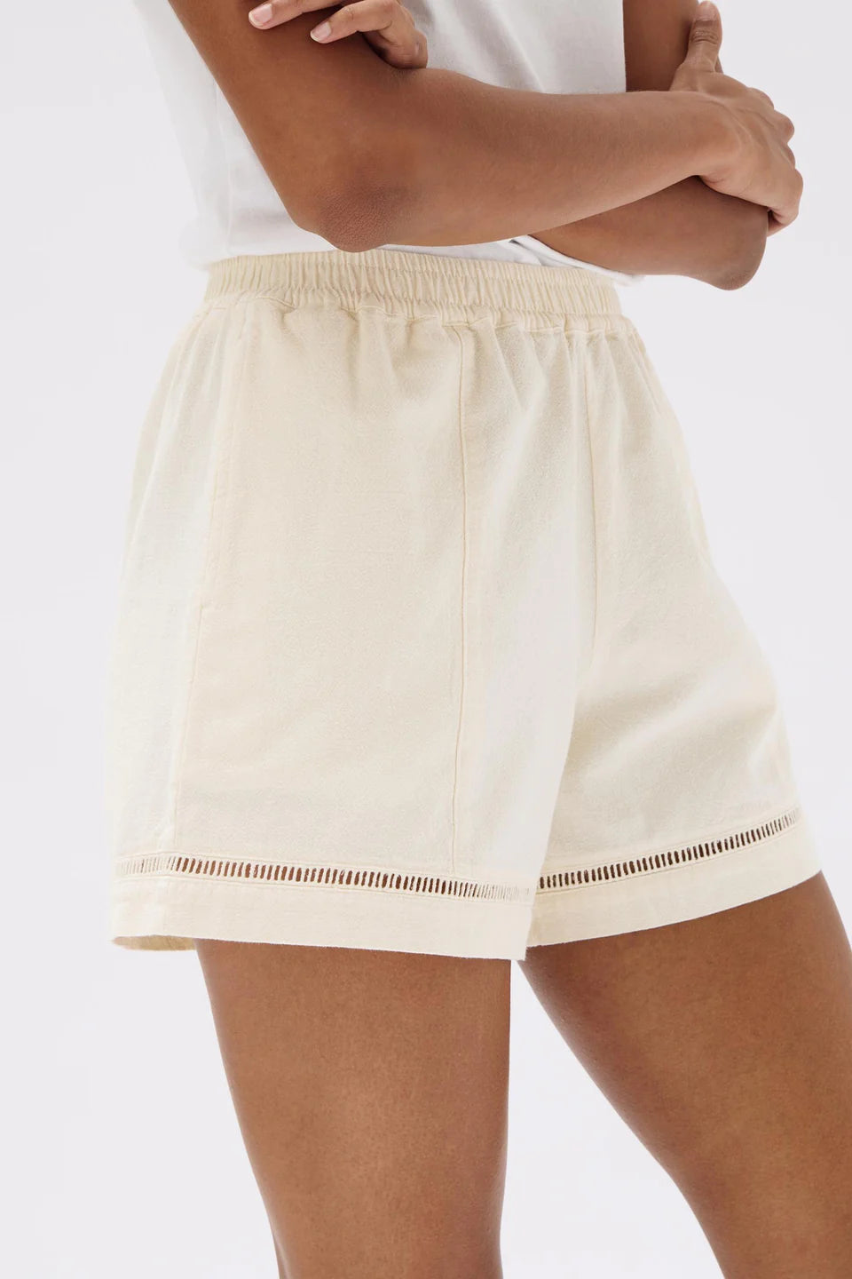 Kenzie Twill Short Cream