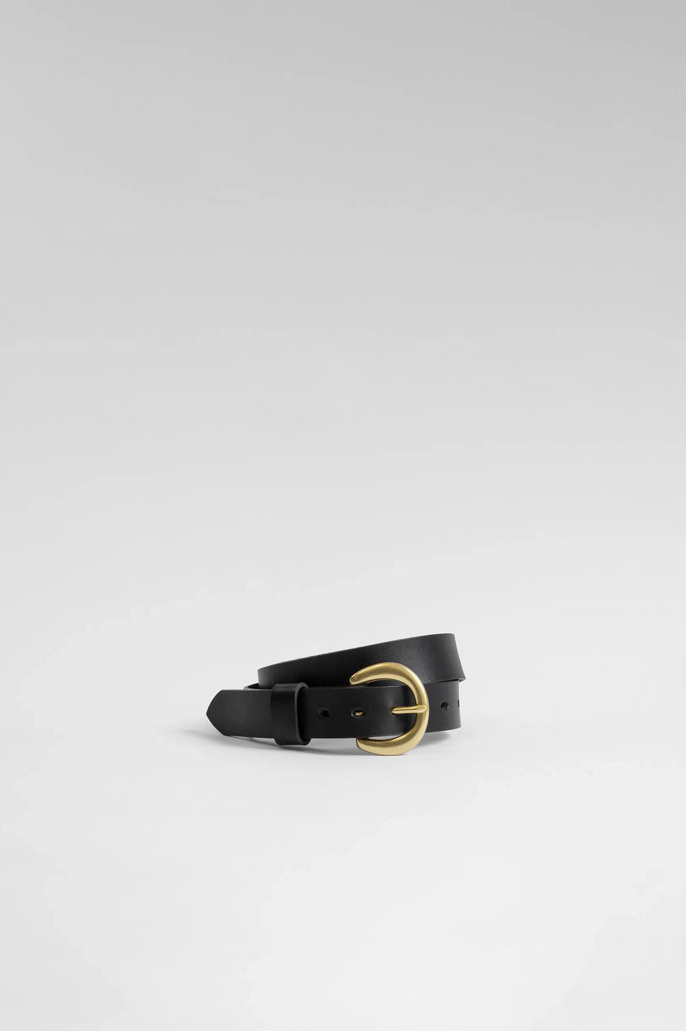The Lair Camille Classic Slim Belt Brass