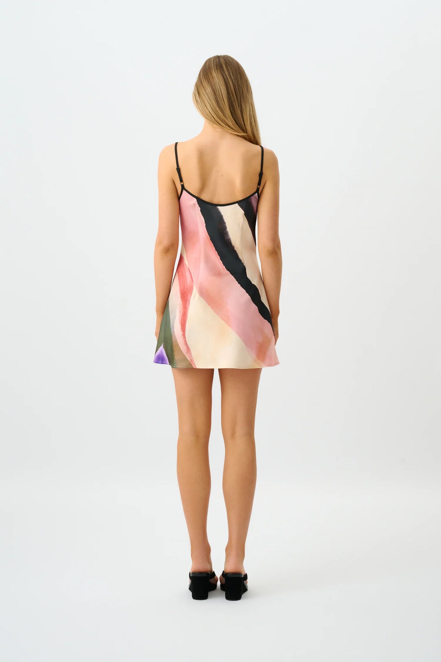 With Harper Lu Bias Mini Dress Wave