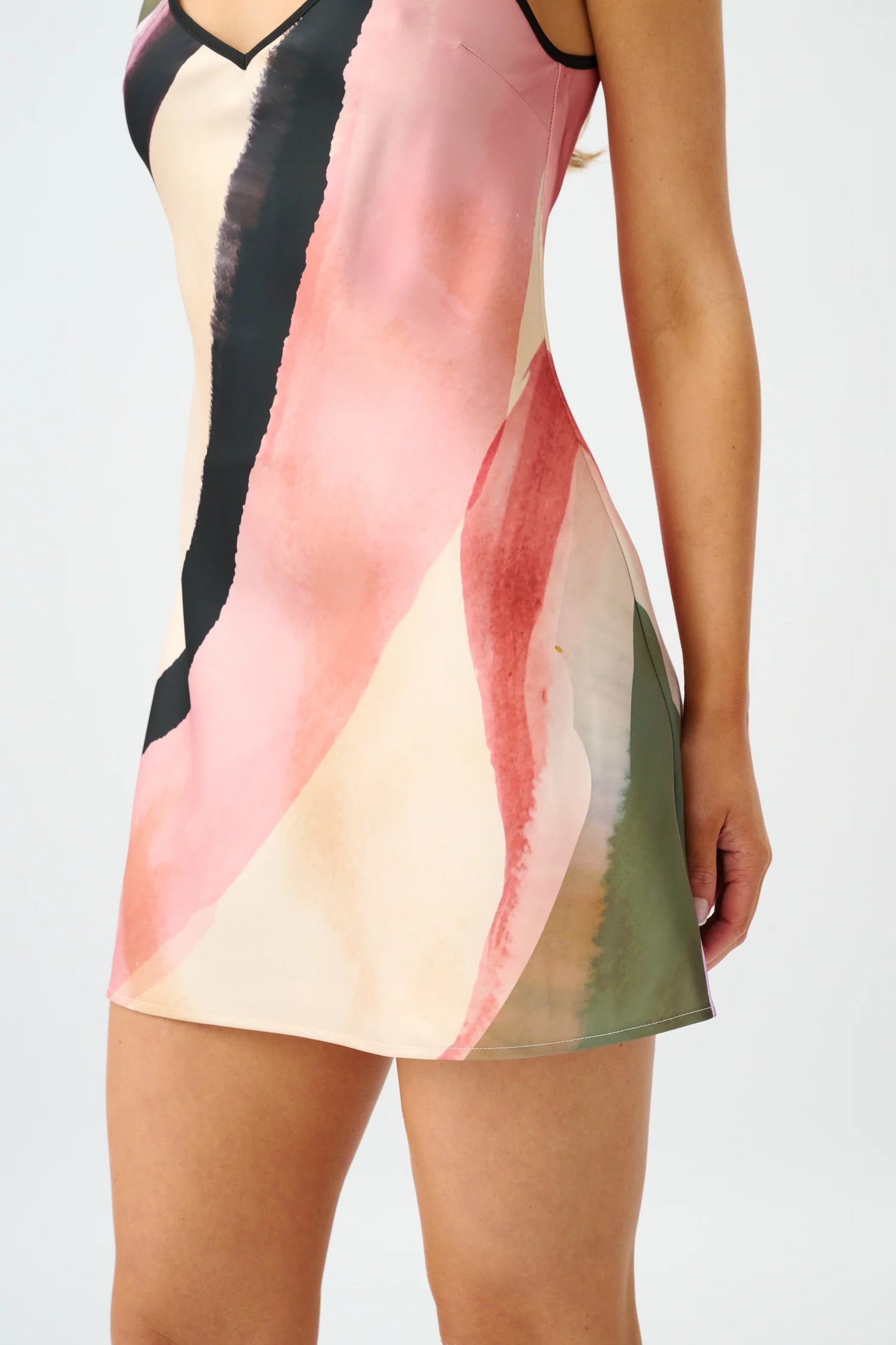 With Harper Lu Bias Mini Dress Wave