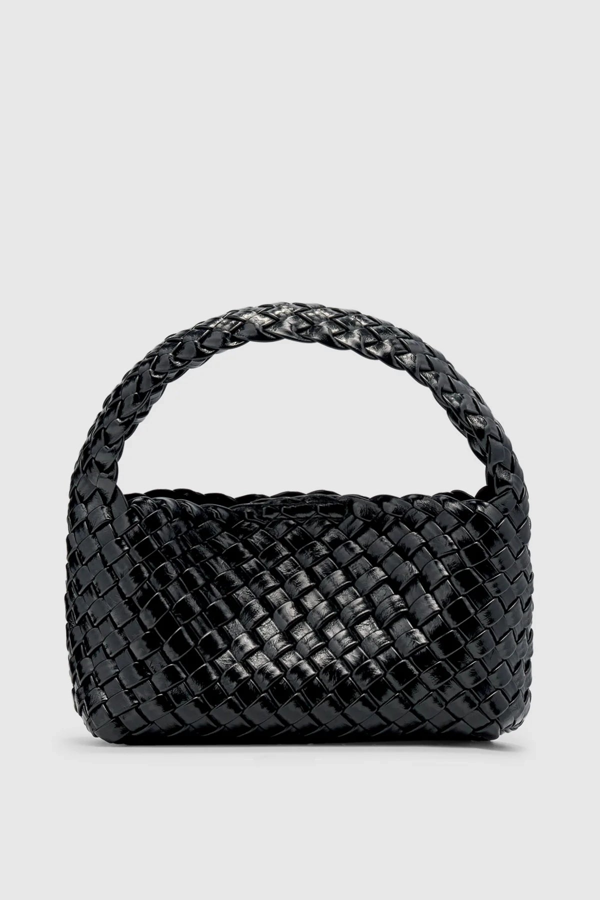 Luca Woven Shoulder Bag Black