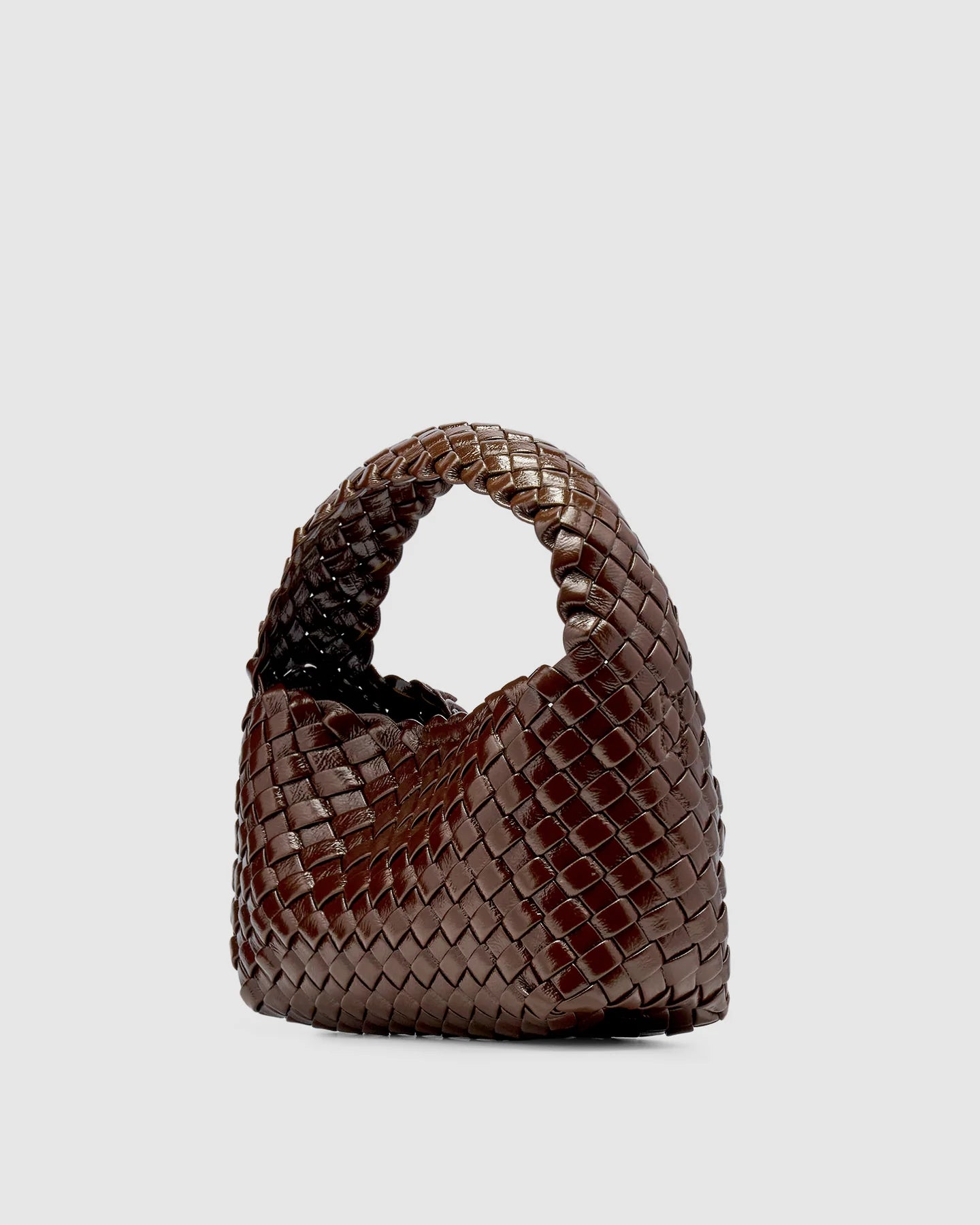 Luca Mini Woven Bag Choc