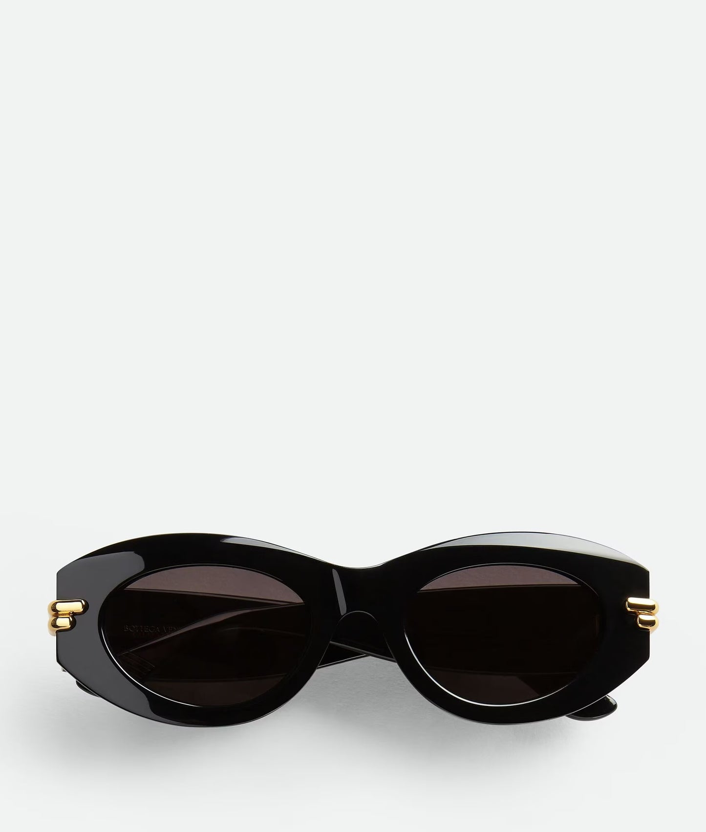 Bottega Veneta Mitre Oval Sunglasses Black BV1322S001