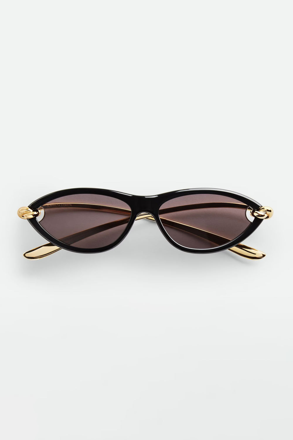 Bottega Veneta Knot Cat Eye Sunglasses Black BV1390S001