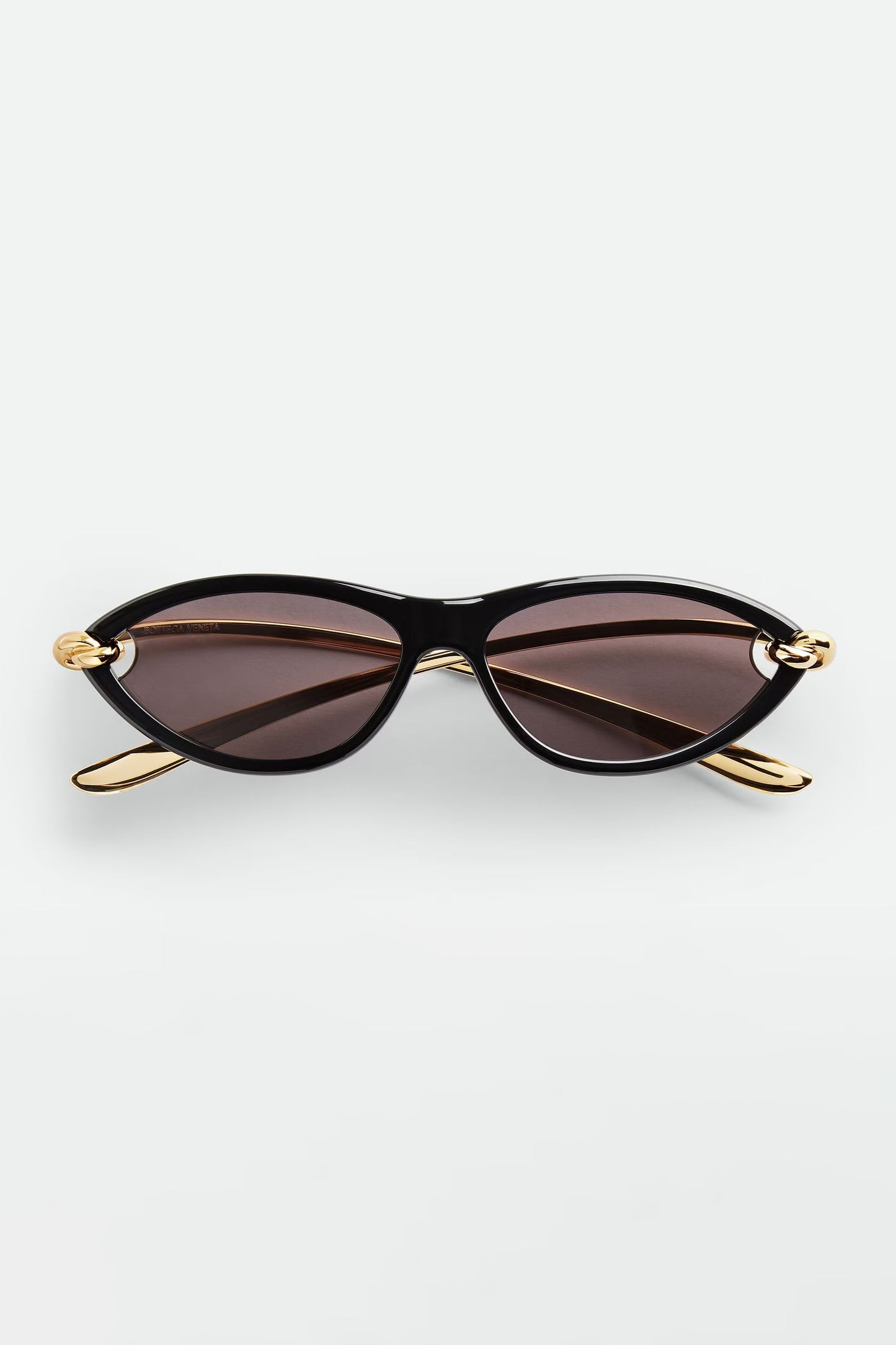 Bottega Veneta Knot Cat Eye Sunglasses Black BV1390S001