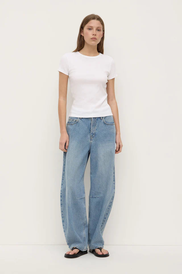 Linley Rib Tee White