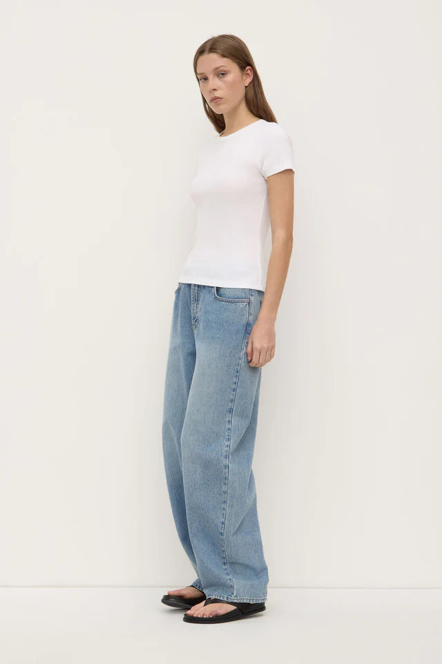 Linley Rib Tee White