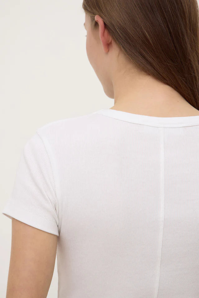 Linley Rib Tee White