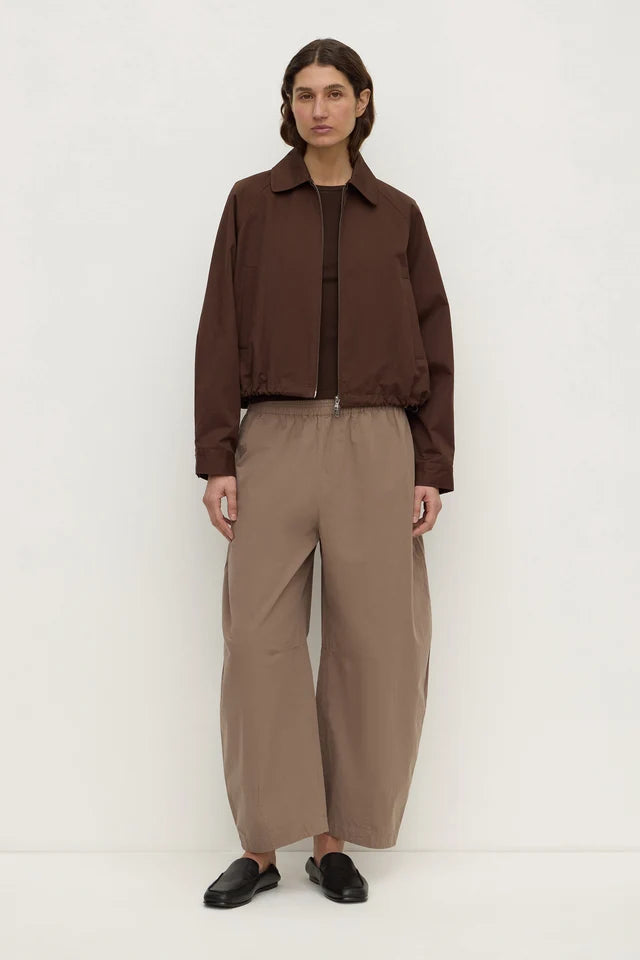 Assembly Label Elaine Washed Cotton Pant Dark Sand