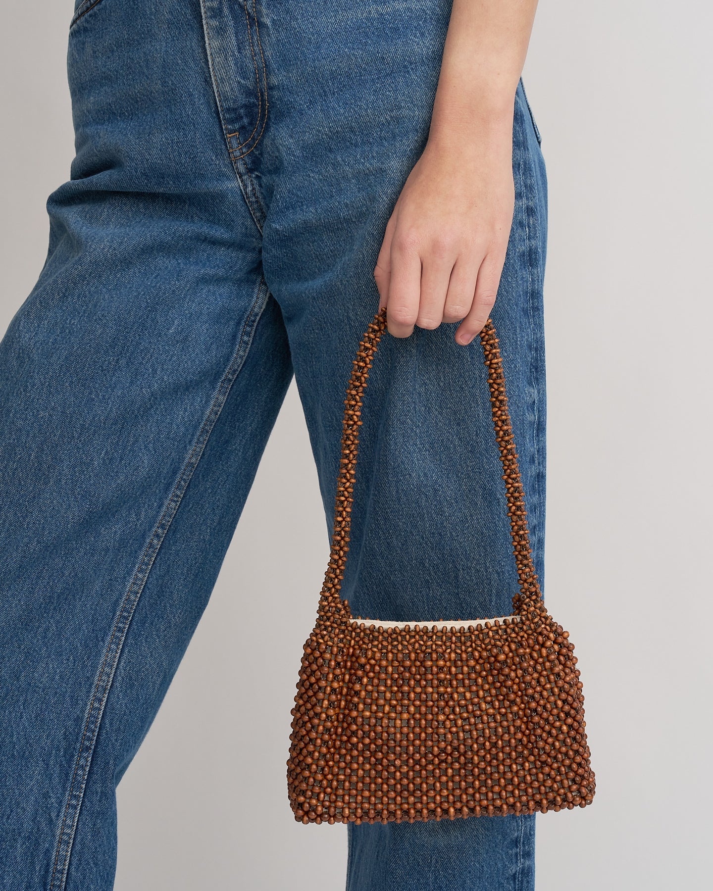 Madera Bead Bag Brown