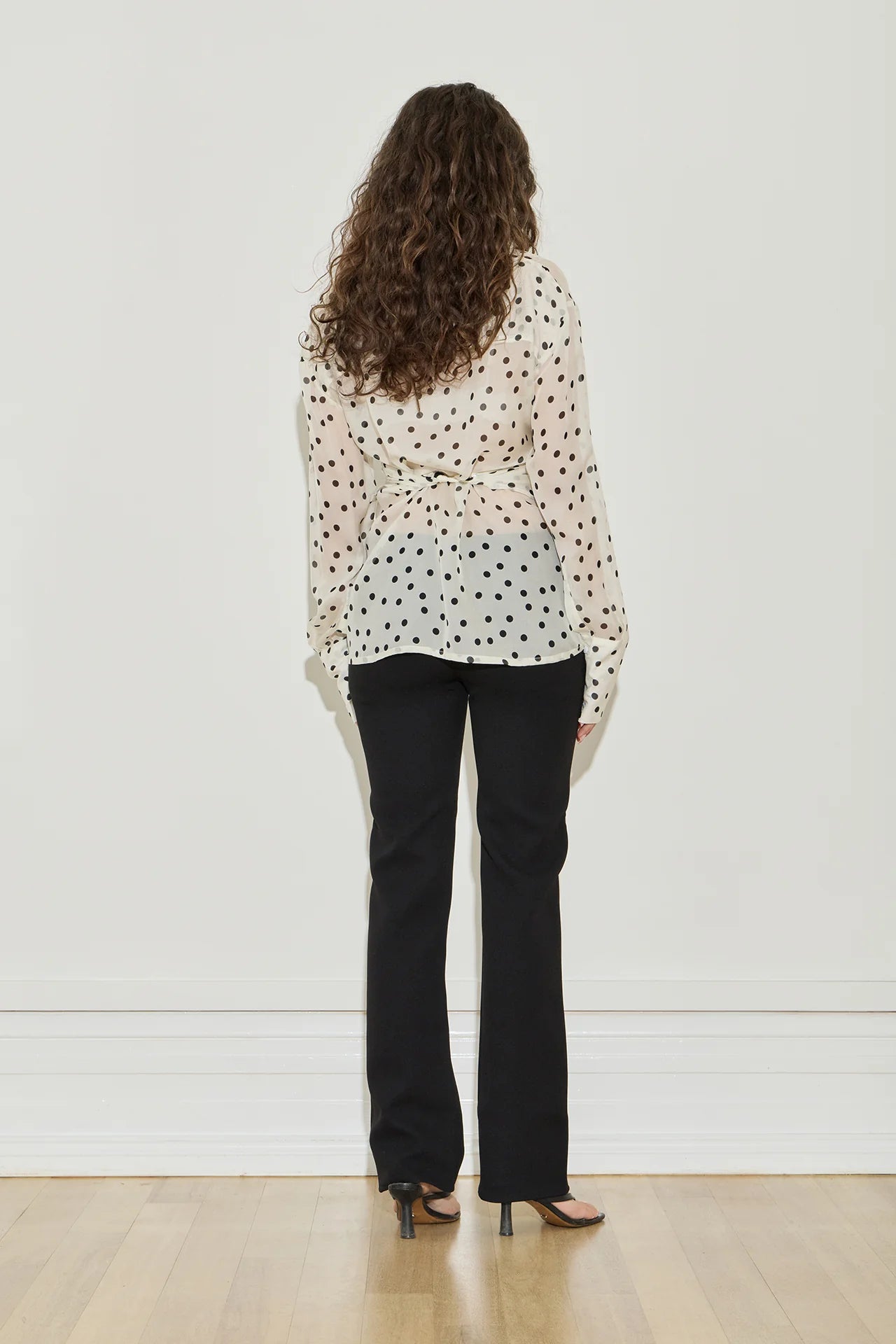 Wrap Shirt Polka Dot