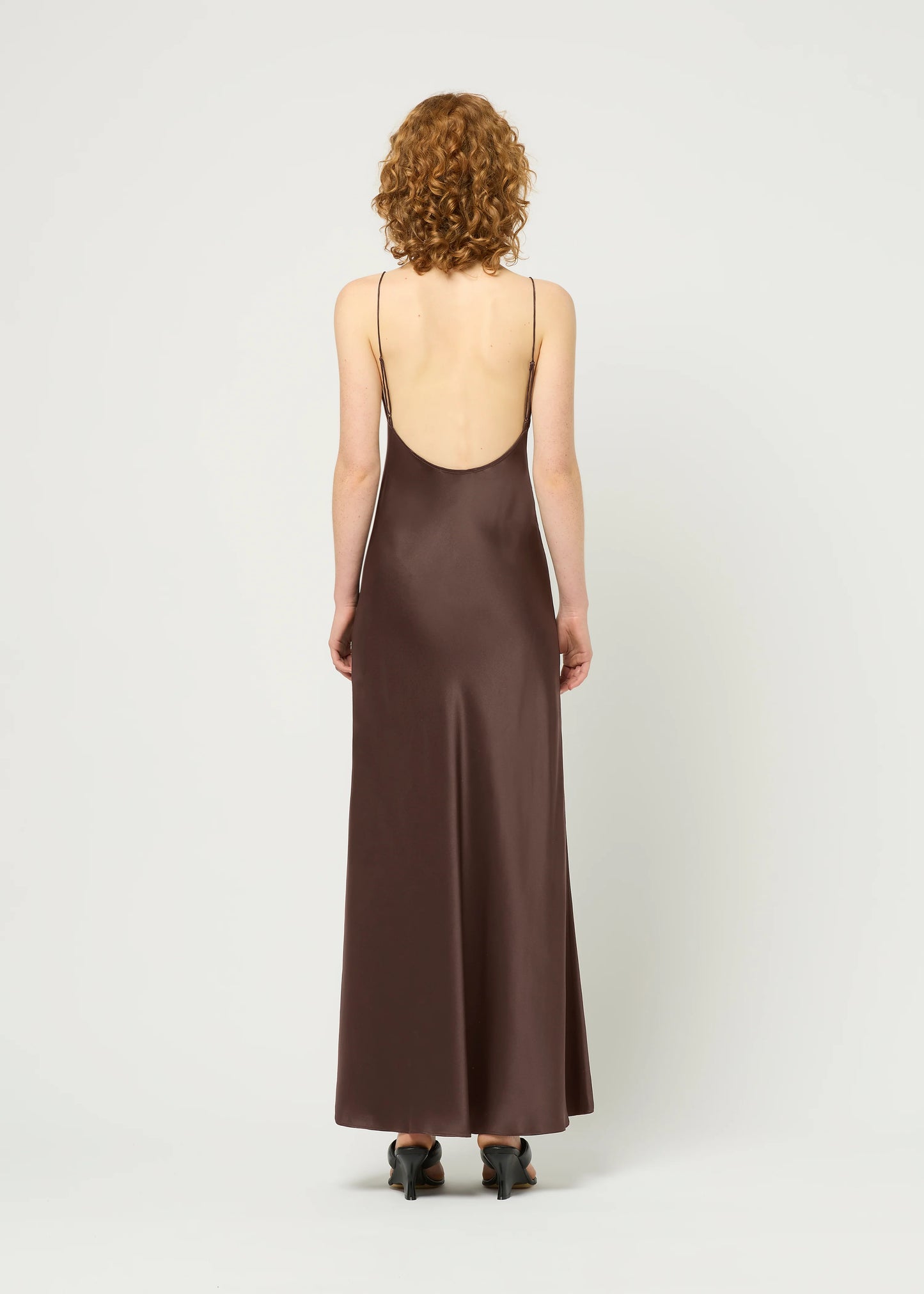 Lace Trimmed Maxi Chocolate