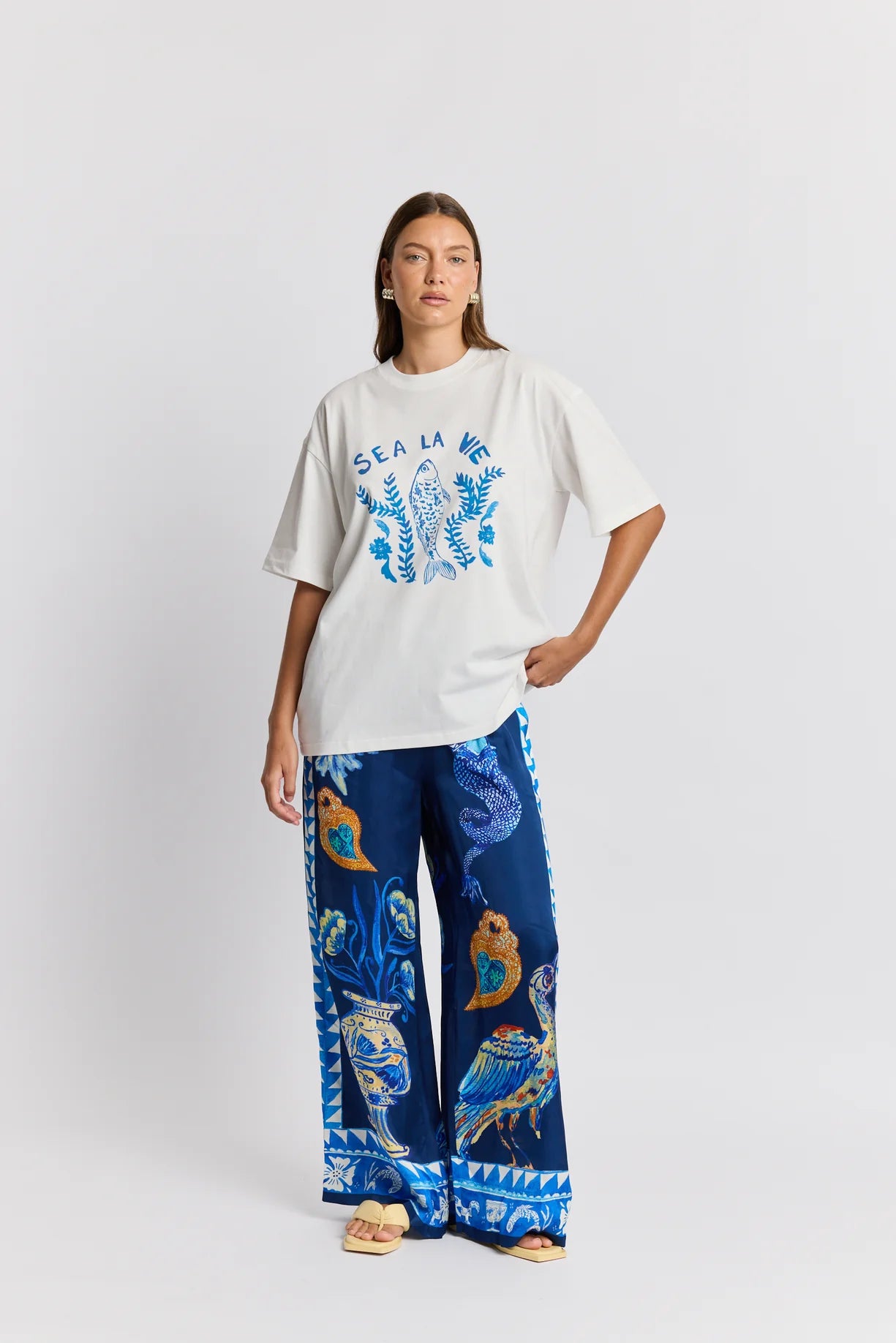 Sea La Vie Oversize Tee White