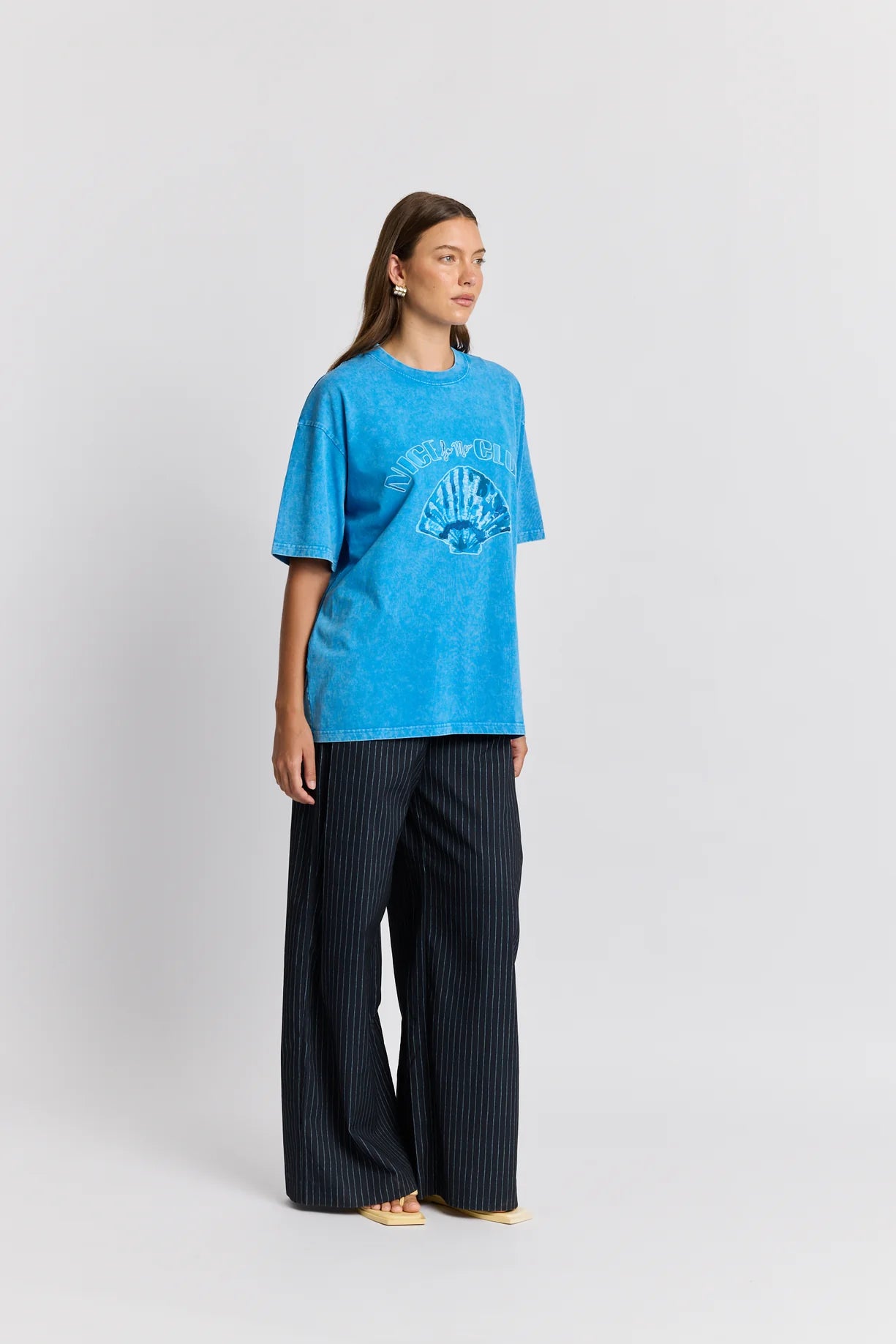Seashell Oversize Tee Blue