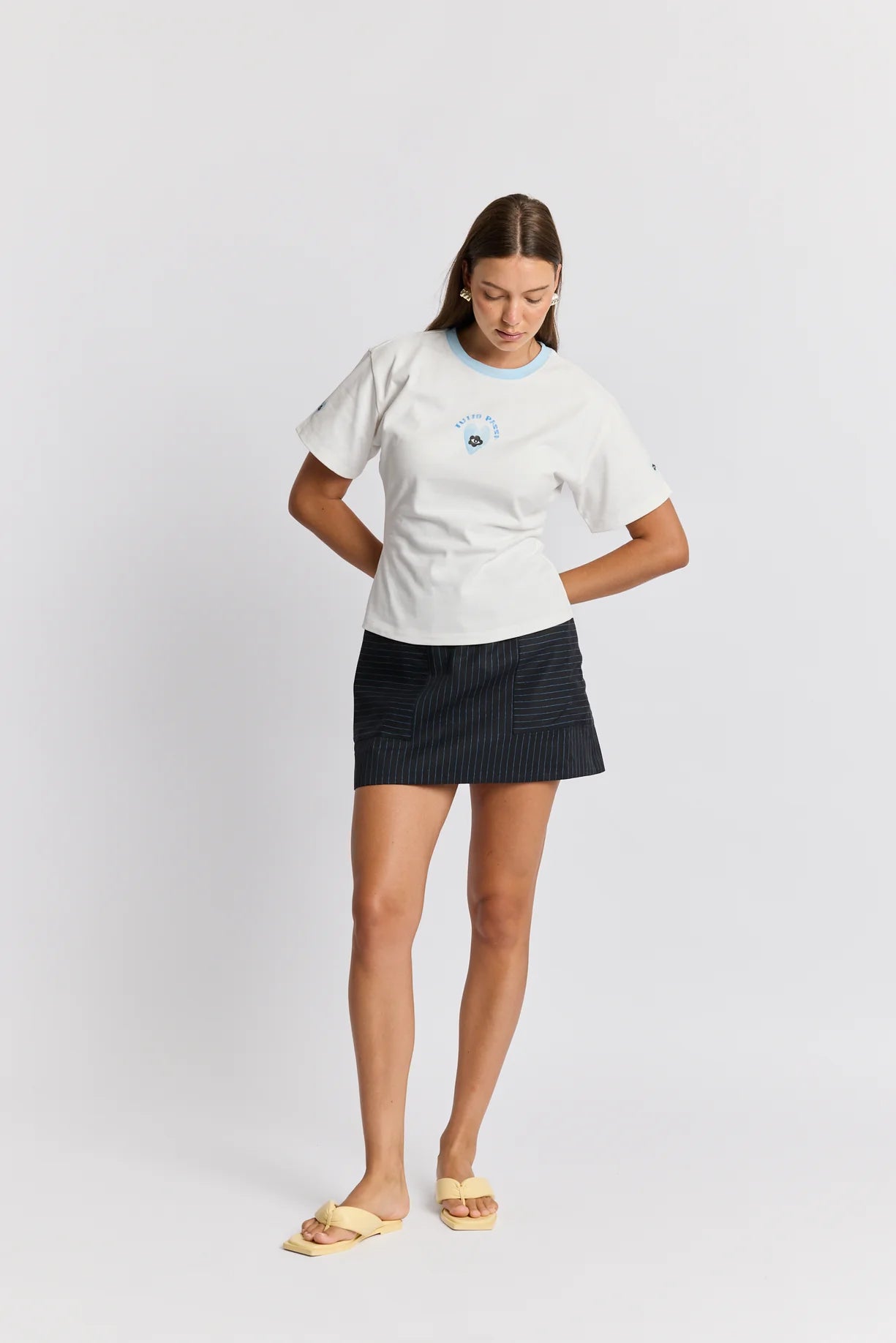 Tutto Passa Fitted Tee White