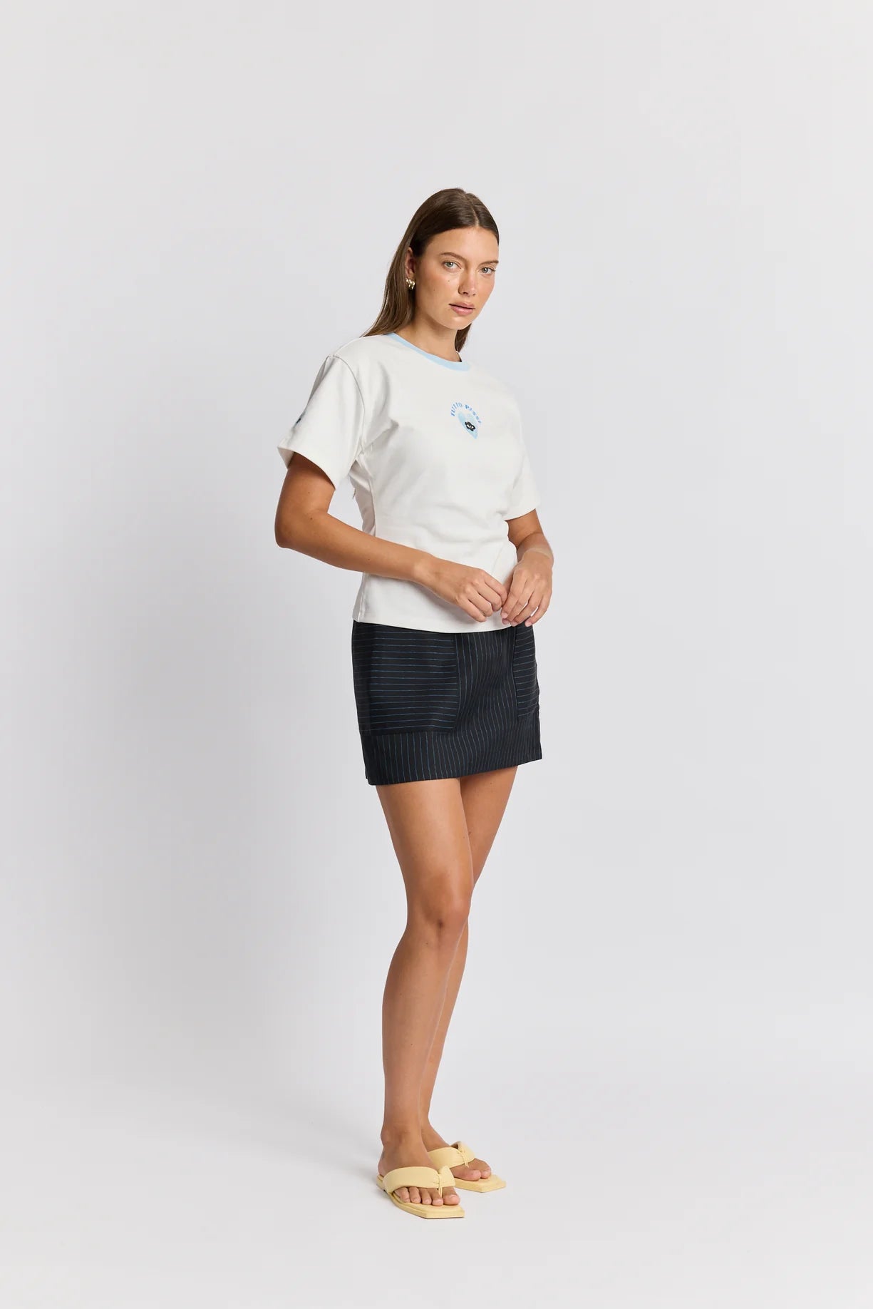 Tutto Passa Fitted Tee White