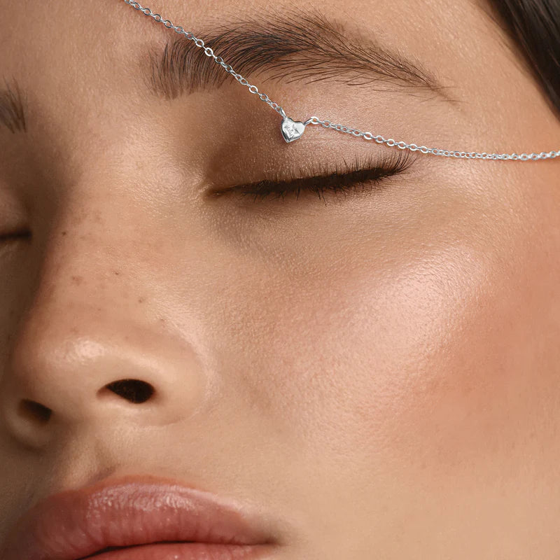 Mini Heart Necklace Silver