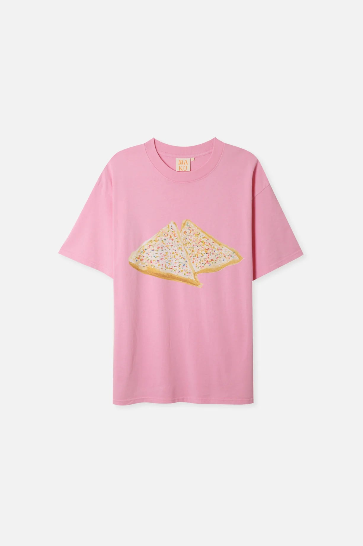 Fairy Bread Acid Wash Oversize Tee Pink