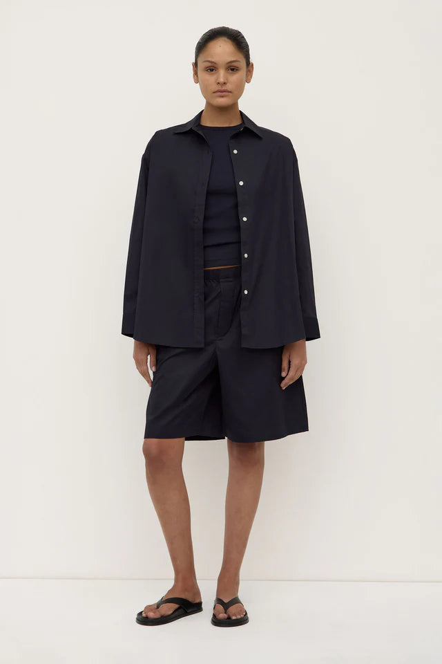 Marigold Poplin Shirt True Navy