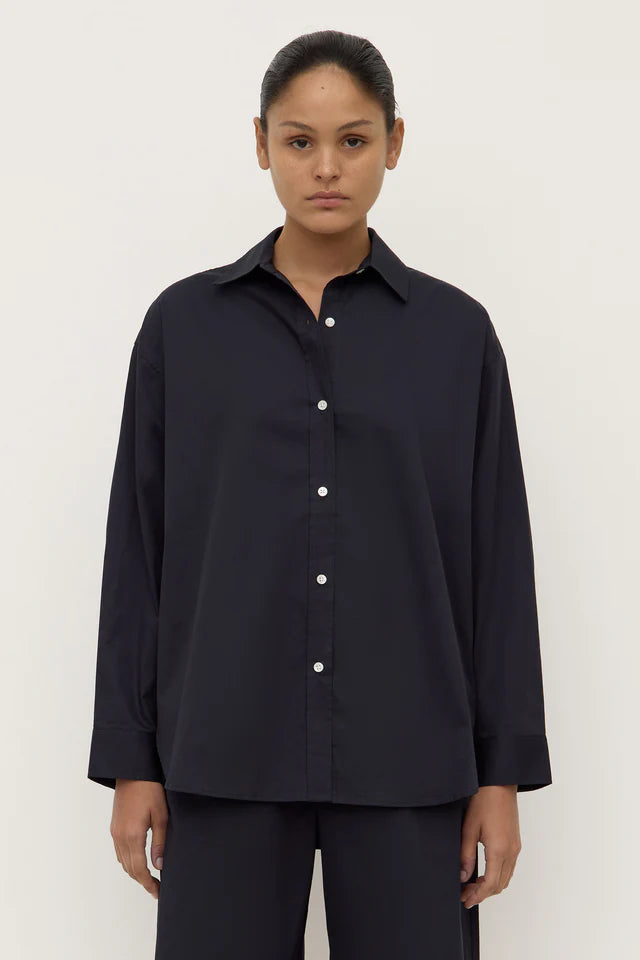 Marigold Poplin Shirt True Navy