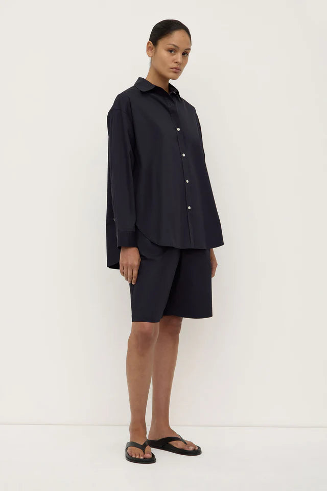 Marigold Poplin Shirt True Navy
