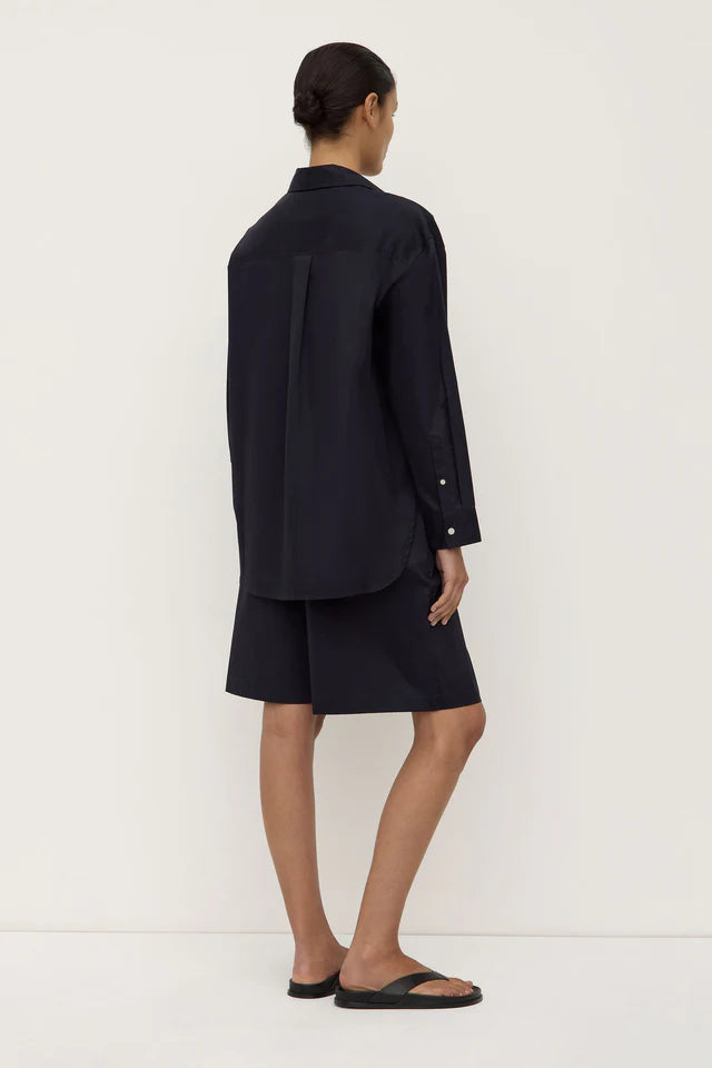 Marigold Poplin Shirt True Navy