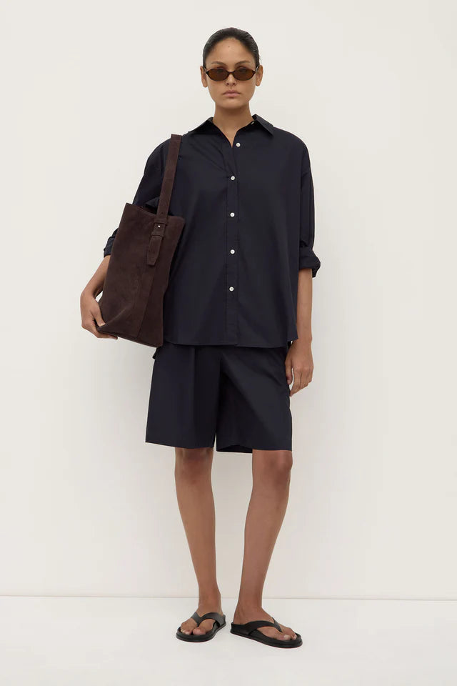 Marigold Poplin Shirt True Navy