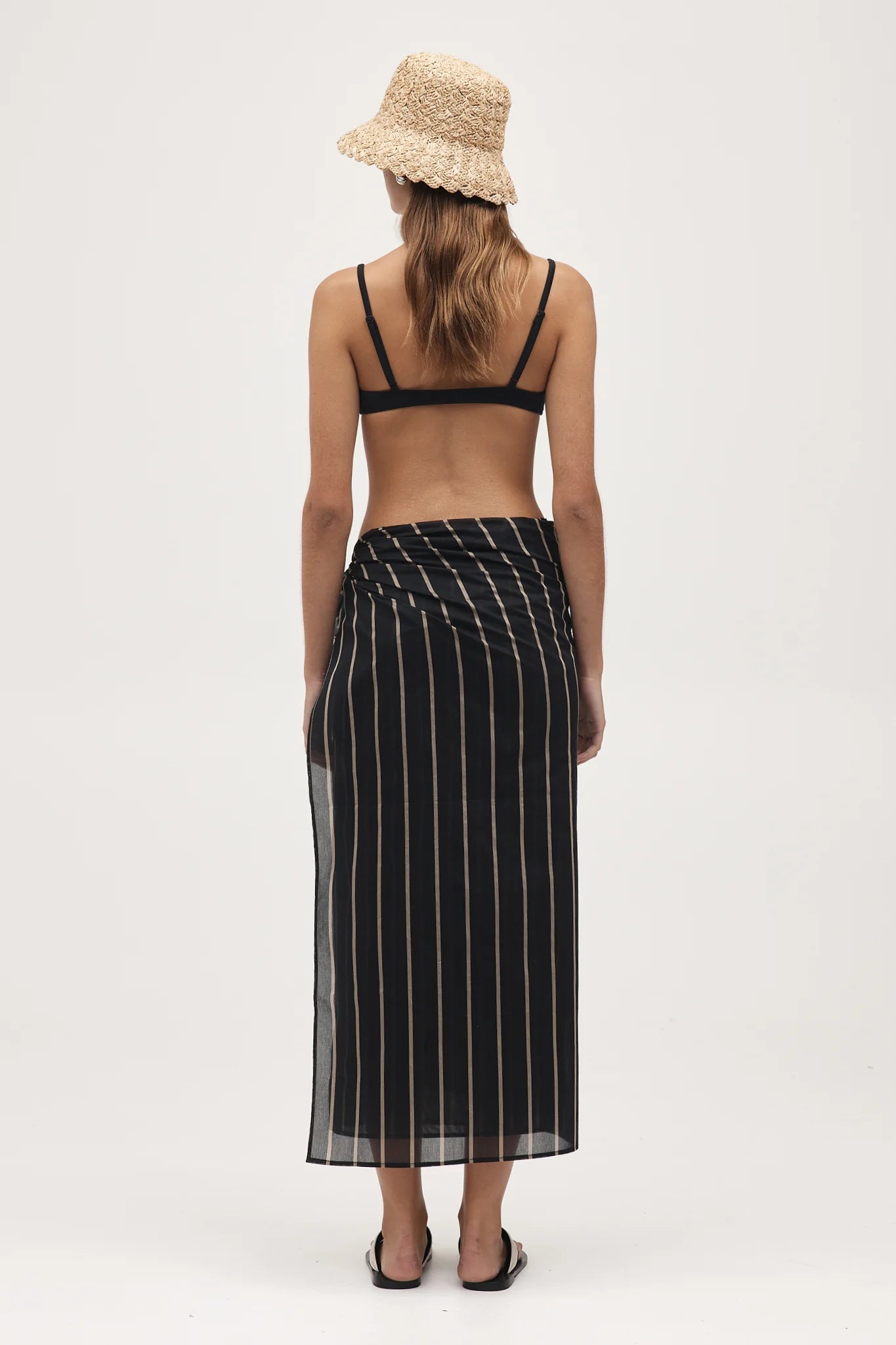 Hattie Sarong Black Stripe