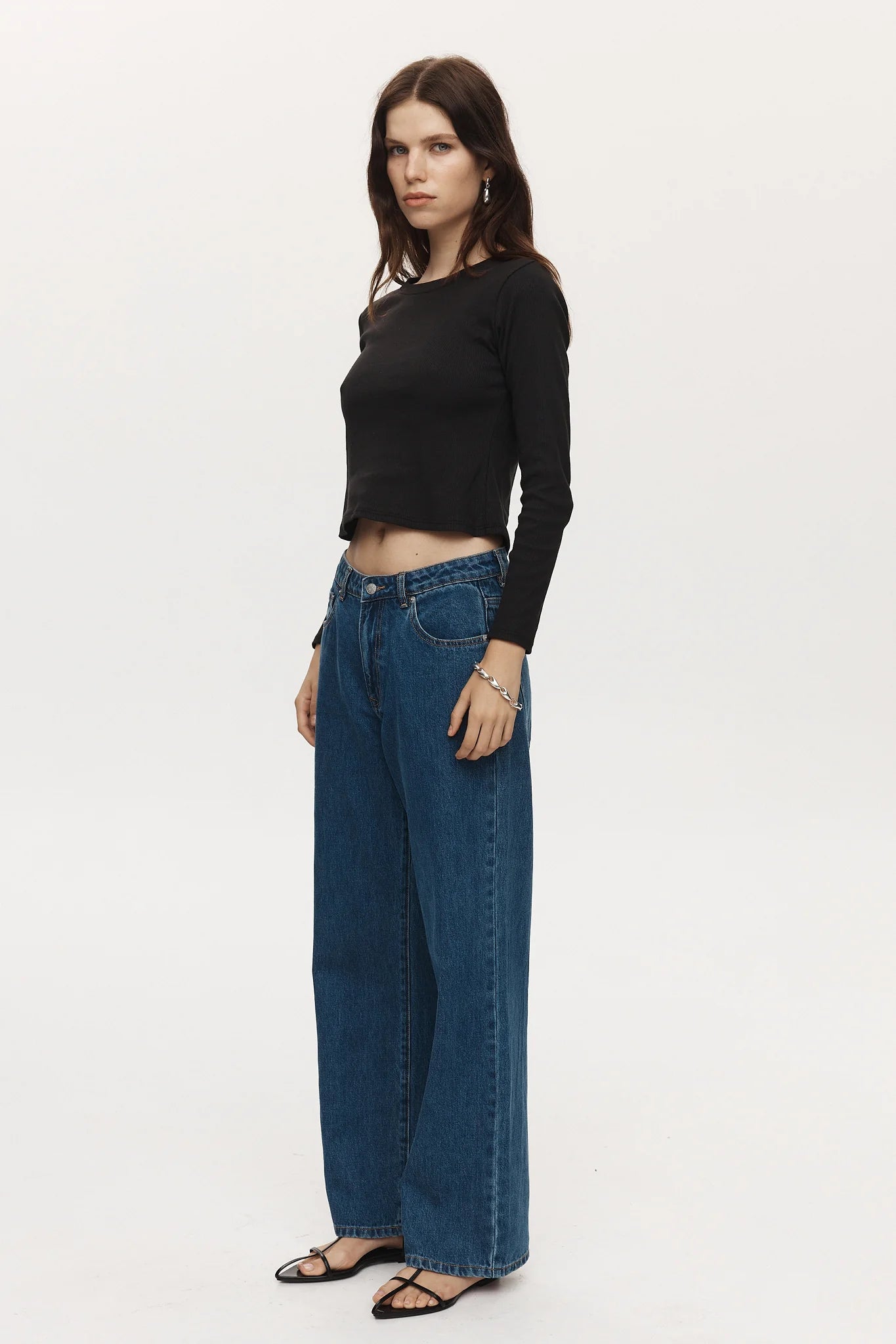 Wide Leg Jeans Heritage Blue