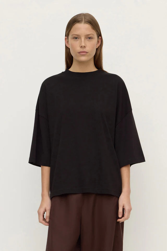 Assembly Label Max Cotton Oversized Tee Black