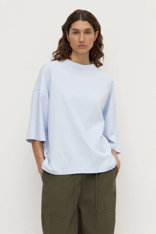 Assembly Label Max Cotton Oversized Tee Powder Blue