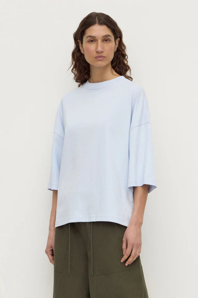 Assembly Label Max Cotton Oversized Tee Powder Blue