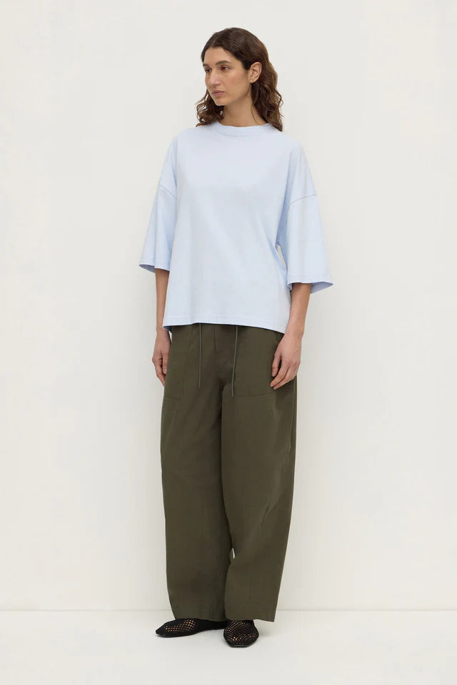 Assembly Label Max Cotton Oversized Tee Powder Blue