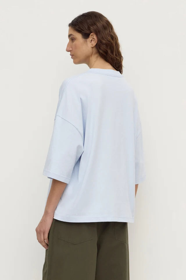 Assembly Label Max Cotton Oversized Tee Powder Blue