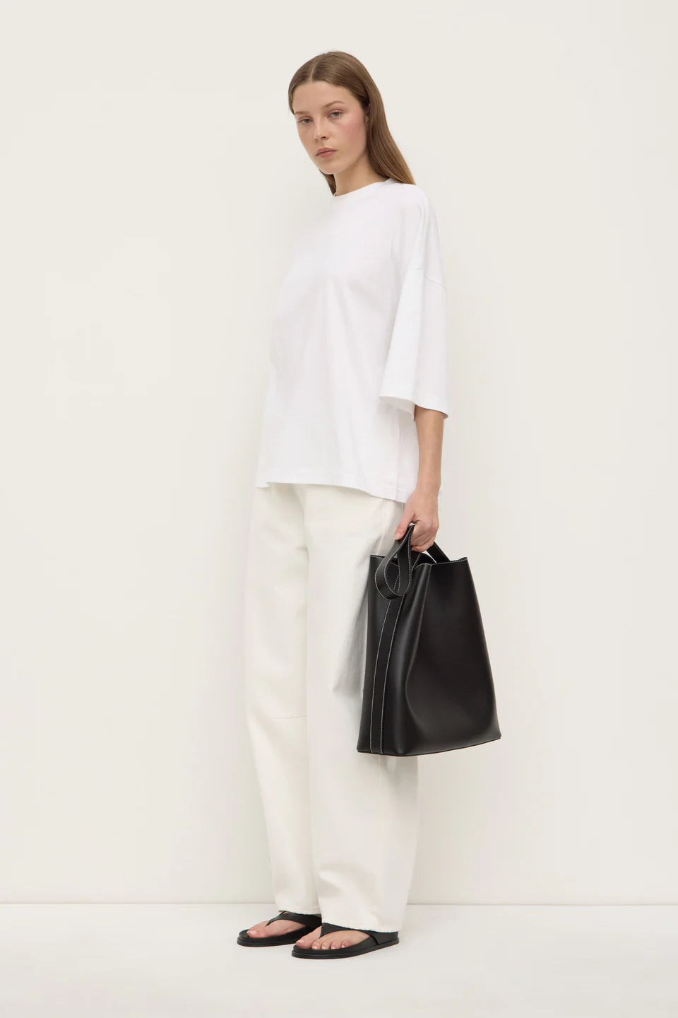 Assembly label Max Cotton Oversized Tee White