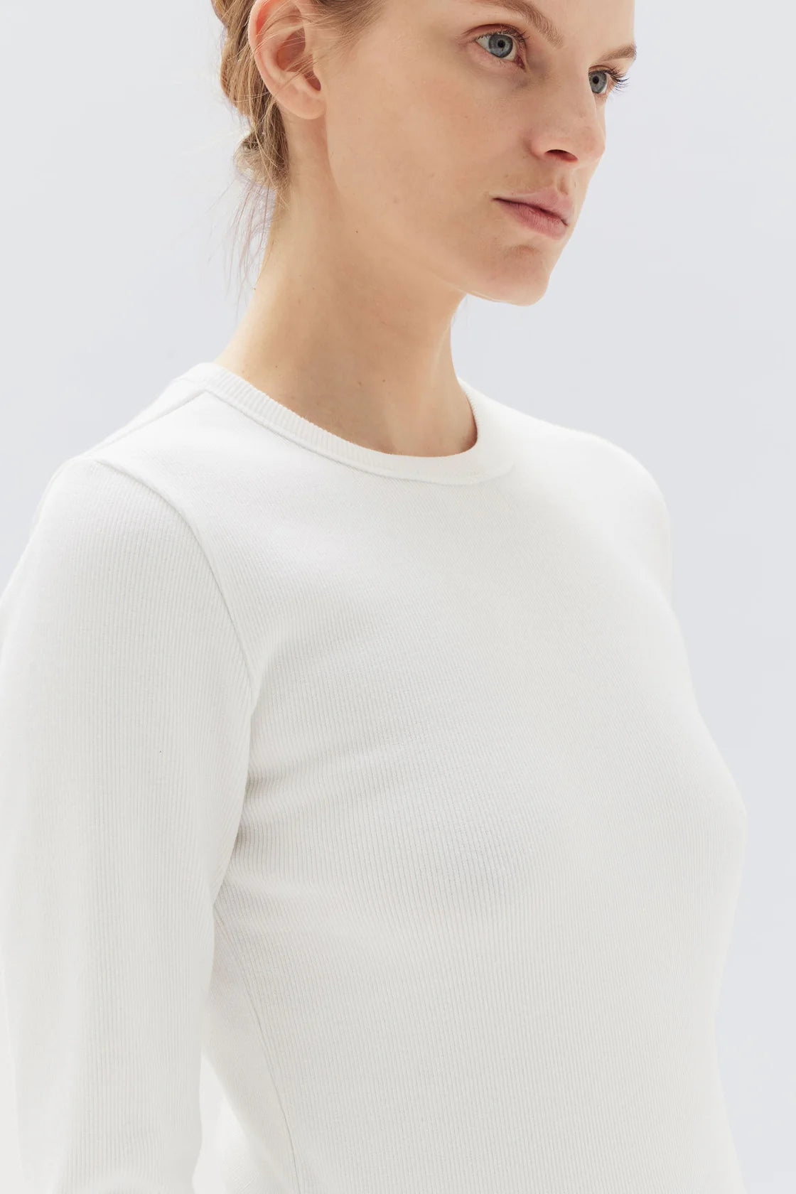 Miana Organic Long Sleeve Tee White