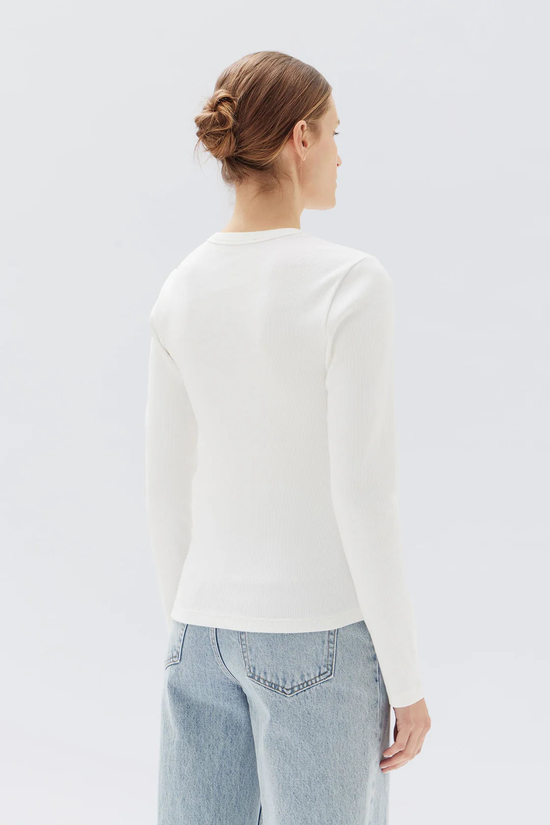 Miana Organic Long Sleeve Tee White