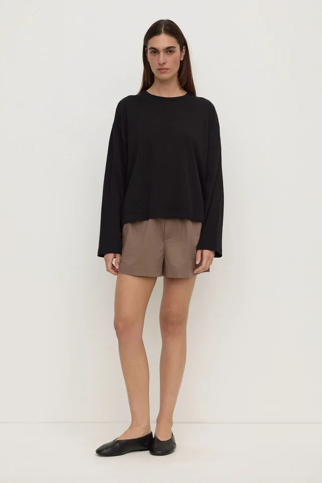 Assembly label Micha Poplin Short Dark Sand
