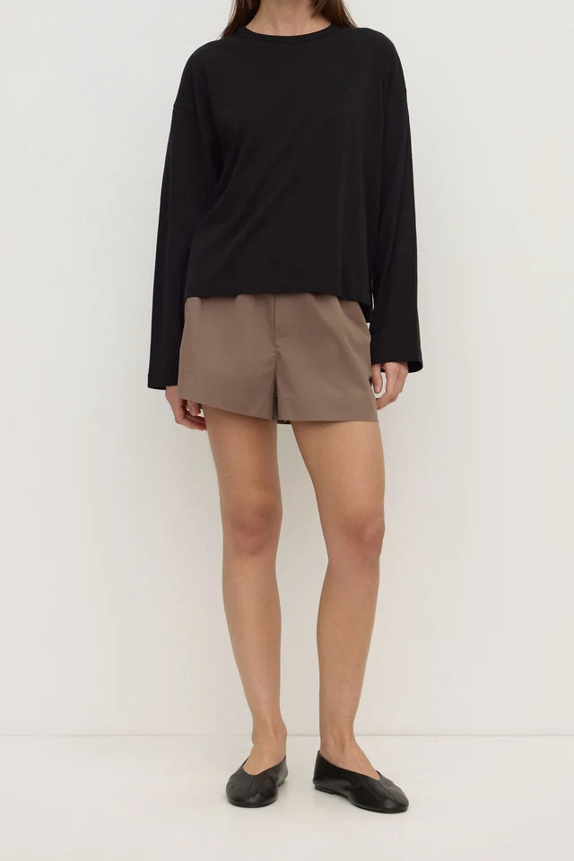 Assembly label Micha Poplin Short Dark Sand