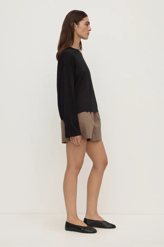 Assembly label Micha Poplin Short Dark Sand