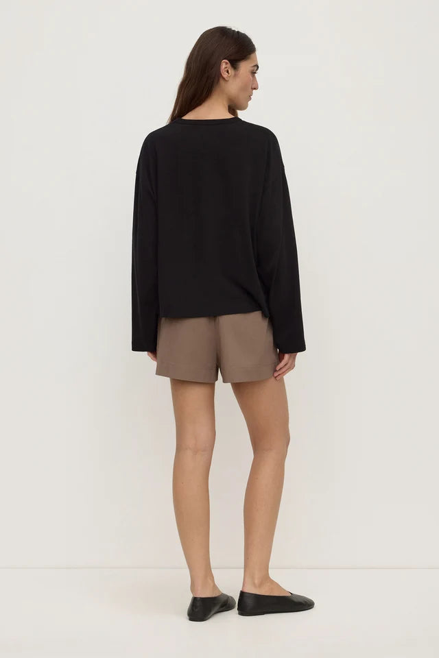 Assembly label Micha Poplin Short Dark Sand