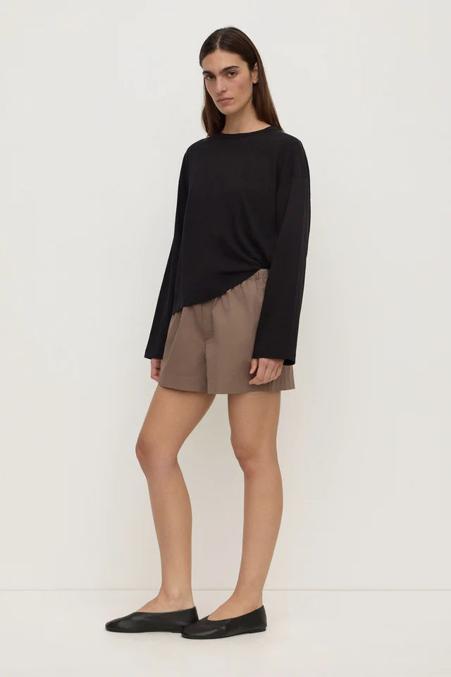 Assembly label Micha Poplin Short Dark Sand