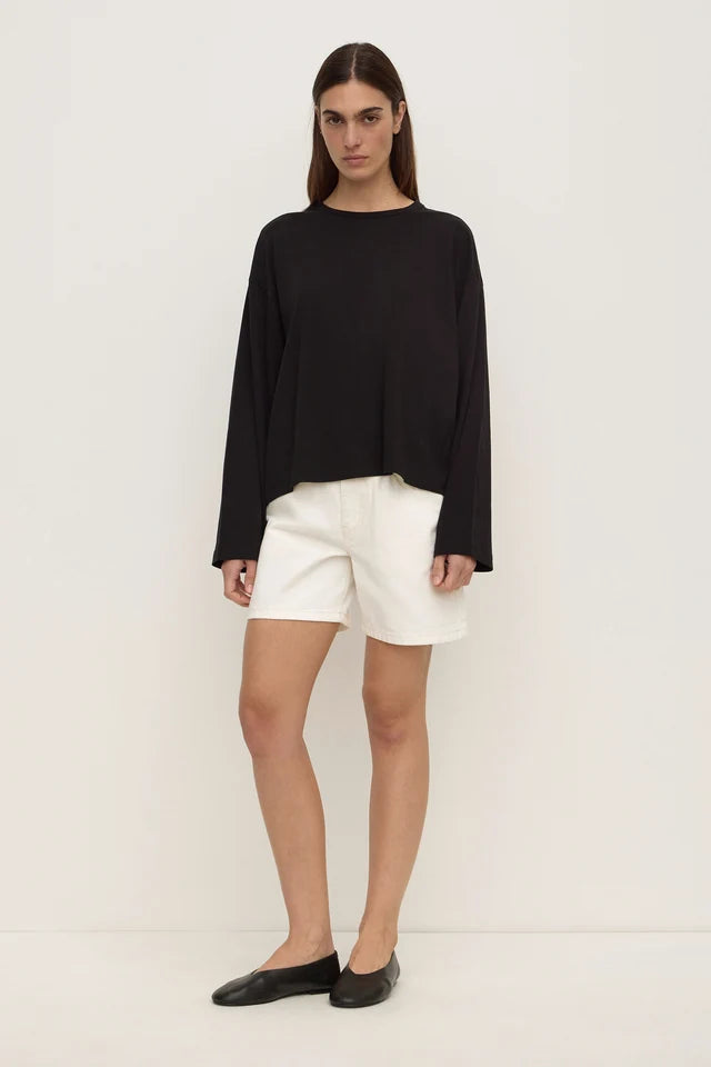 Assembly Label Relaxed Denim Short Vintage white