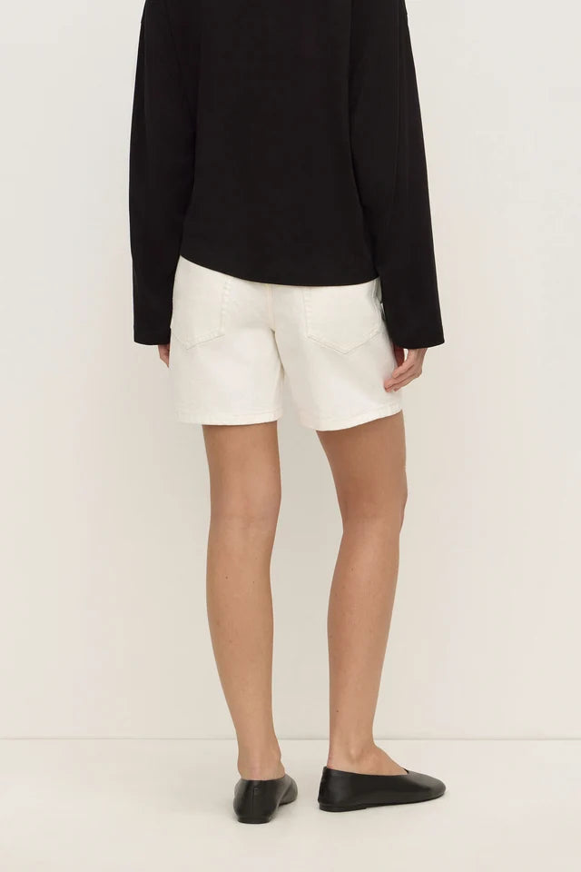 Assembly Label Relaxed Denim Short Vintage white
