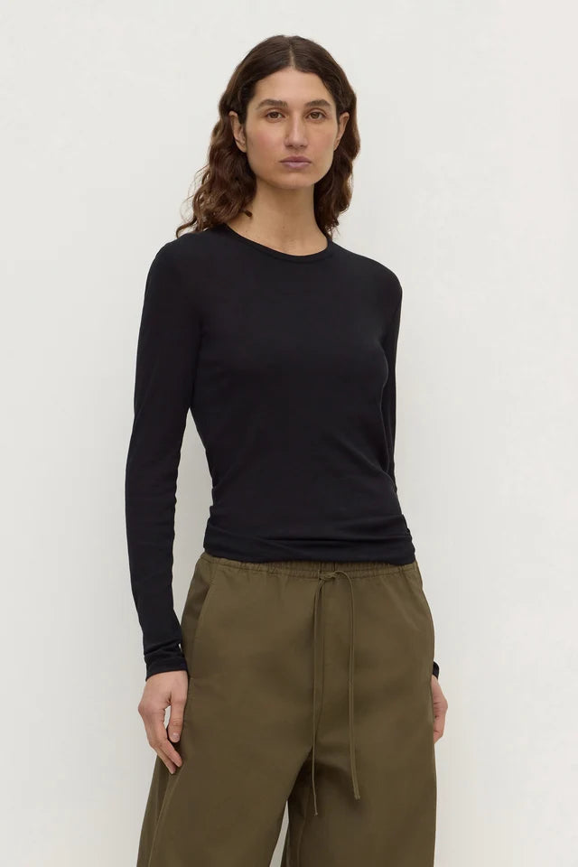 Assembly Label Mika Cotton Long Sleeve Tee Black